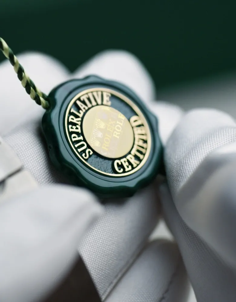 Rolex Superlative Certified-sigill