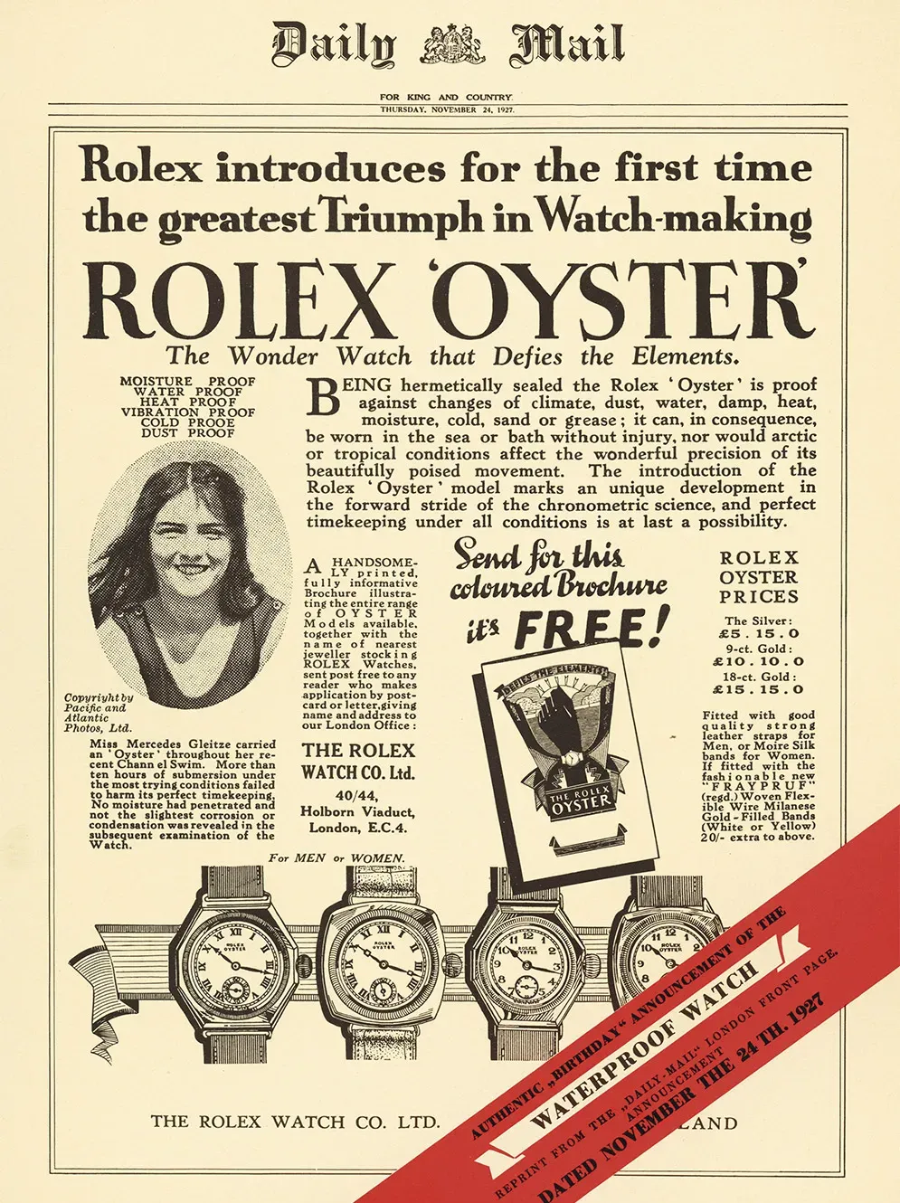 Rolex Oyster Article