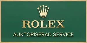 Rolex Auktoriserad service-plackett