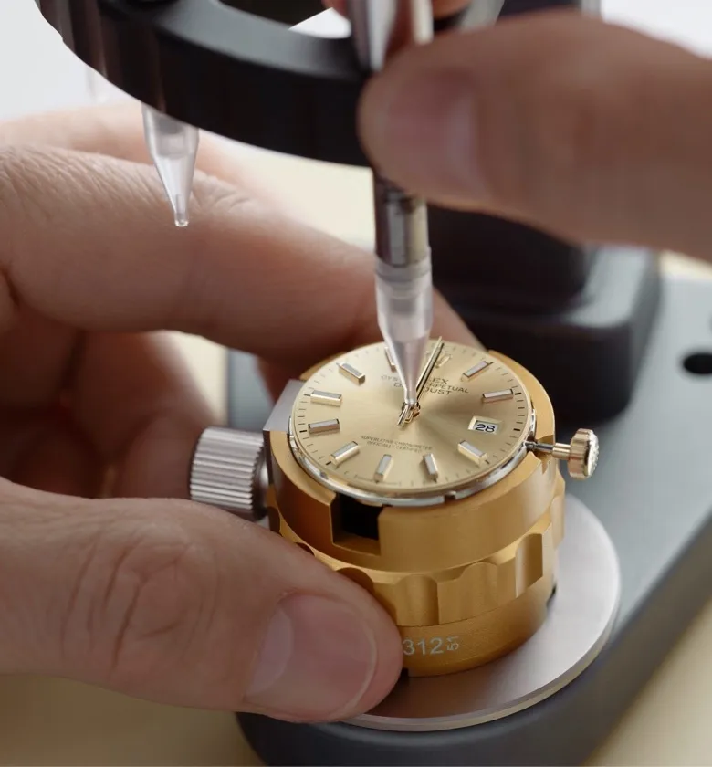 Service av Rolex-klocka